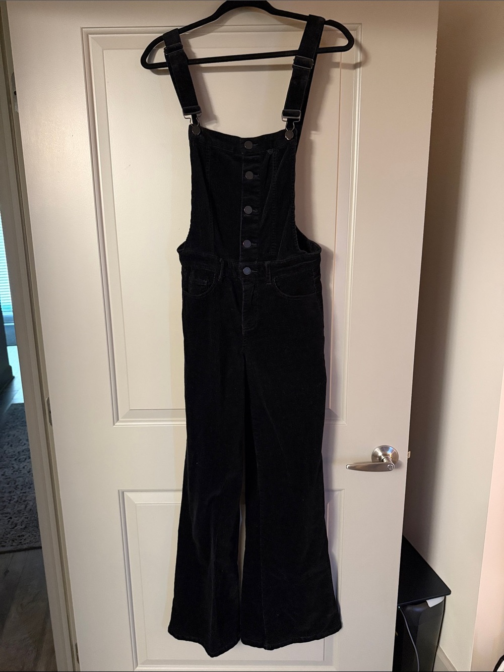 Black Label Black Corduroy Women's Overalls